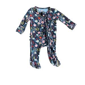 Caden Lane Bamboo Floral Ruffle Zippy